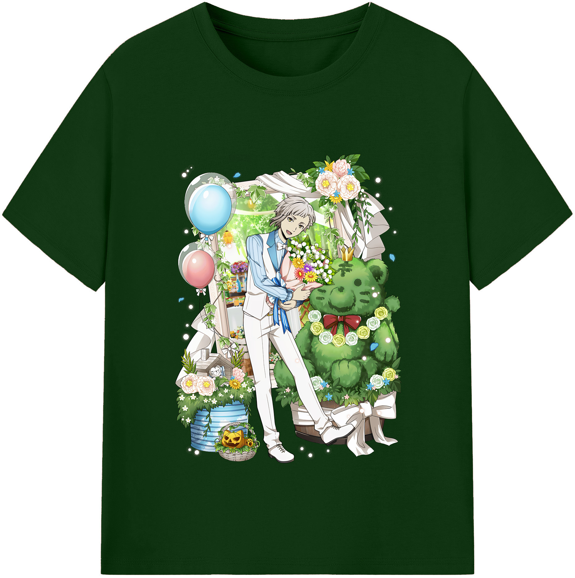 （画像用） 文豪ストレイドッグス Bungo Stray Dogs 綿100％半袖Tシャツ（フロントプリント）